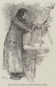 Um violino com uma melodia, por RE Francillon